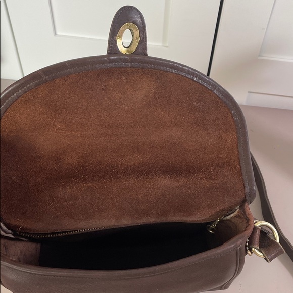 Vintage Coach Devon DarkBrown Shoulder/Crossbody #9908 - Picture 5 of 8